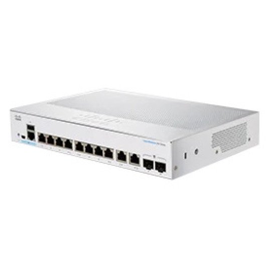 Cisco CBS250-8T-E-2G-EU commutateur réseau Géré L2/L3 Gigabit Ethernet (10/100/1000) Argent