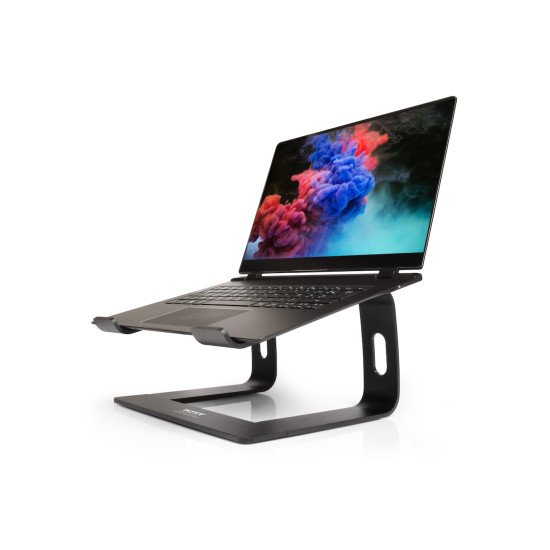 Port Designs 901103 Support de livres 39,6 cm (15.6") Supports de Notebook Aluminium, Noir