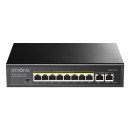 Strong SW8010POE+ commutateur réseau Gigabit Ethernet (10/100/1000) Connexion Ethernet POE Bureau Noir