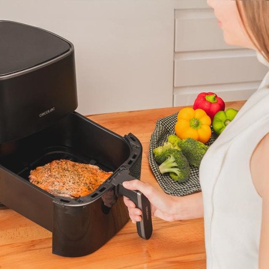 Cecotec 04971 friteuse Unique 5,5 L Autonome 1500 W Friteuse d'air chaud Noir