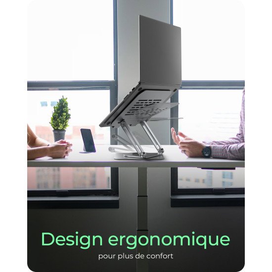 ICY BOX IB-NH300-R Supports de Laptop Argent 43,2 cm (17")