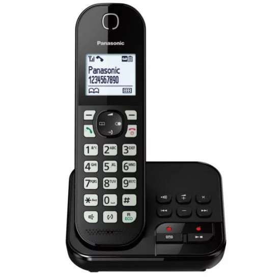 Panasonic KX-TGC460GB Téléphone DECT Identification de l'appelant Noir Panasonic KX-TGC460GB Téléphone DECT Identification de l'appelant Noir