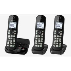 Panasonic KX-TGC 463GB Téléphone DECT Identification de l'appelant Noir