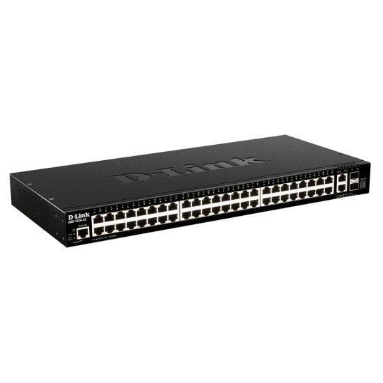 D-Link DGS-1520-52 commutateur réseau Géré L3 10G Ethernet (100/1000/10000) 1U Noir