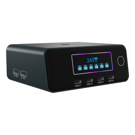ICY BOX IB-PS2401 Universel Noir Secteur Charge rapide Intérieure