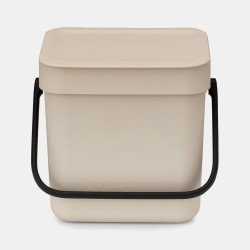 Brabantia Sort & Go 3 L Rectangulaire Plastique recyclé Beige