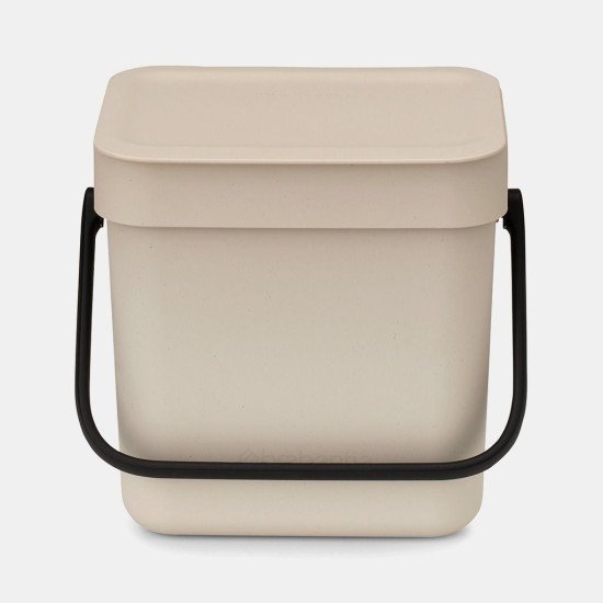 Brabantia Sort & Go 3 L Rectangulaire Plastique recyclé Beige