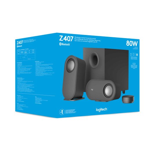 Logitech Z407 40 W Anthracite Avec fil &sans fil