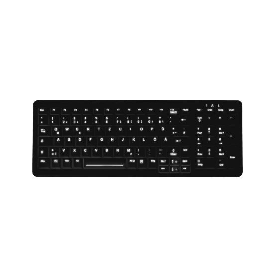 Active Key AK-C7000 clavier USB QWERTZ Allemand Noir