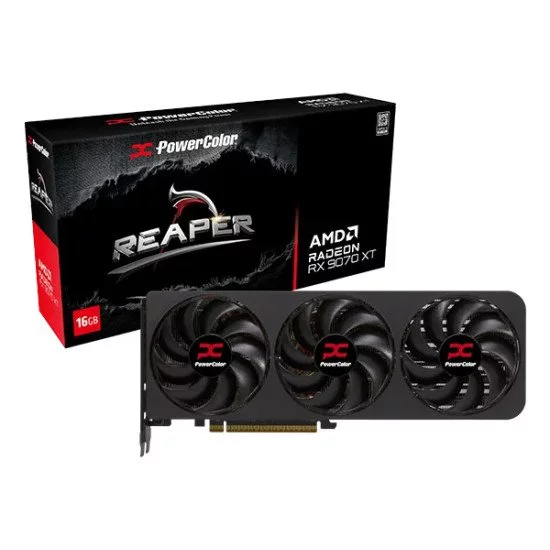 PowerColor Reaper Radeon RX 9070 XT AMD 16 Go GDDR6 PowerColor Reaper Radeon RX 9070 XT AMD 16 Go GDDR6