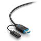 C2G 15,2 m Câble optique actif (AOC) série Performance HDMI® haut débit 4K 60 Hz - Certifié plénum
