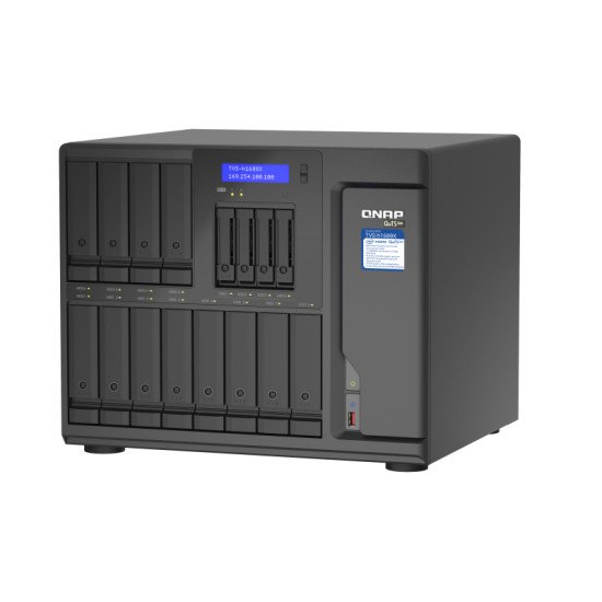 QNAP TVS-h1688X NAS Ethernet/LAN Noir