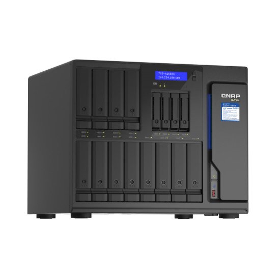 QNAP TVS-h1688X NAS Ethernet/LAN Noir