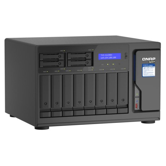 QNAP TVS-h1288X NAS Ethernet/LAN Noir