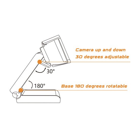 Conceptronic AMDIS02B webcam 5 MP 2592 x 1944 pixels USB 2.0 Noir