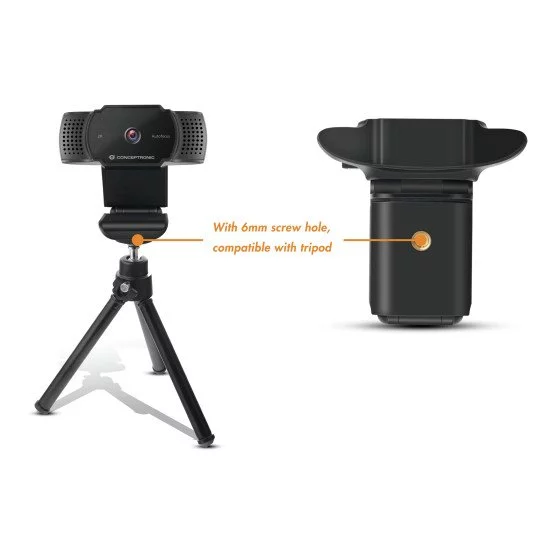Conceptronic AMDIS02B webcam 5 MP 2592 x 1944 pixels USB 2.0 Noir Conceptronic AMDIS02B webcam 5 MP 2592 x 1944 pixels USB 2.0 Noir