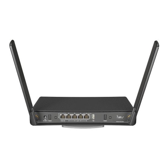Mikrotik hAP ac³ routeur sans fil Gigabit Ethernet Bi-bande (2,4 GHz / 5 GHz) Noir Mikrotik hAP ac³ routeur sans fil Gigabit Ethernet Bi-bande (2,4 GHz / 5 GHz) Noir