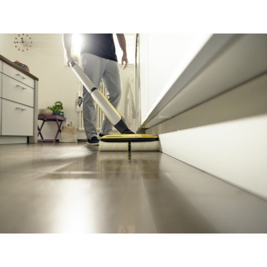 Kärcher FC 7 Cordless Sans sac Argent, Jaune