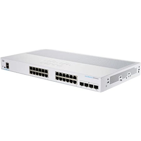 Cisco CBS250-24T-4GEU-RF commutateur réseau Géré L3 Gigabit Ethernet (10/100/1000) 1U Gris Cisco CBS250-24T-4GEU-RF commutateur réseau Géré L3 Gigabit Ethernet (10/100/1000) 1U Gris