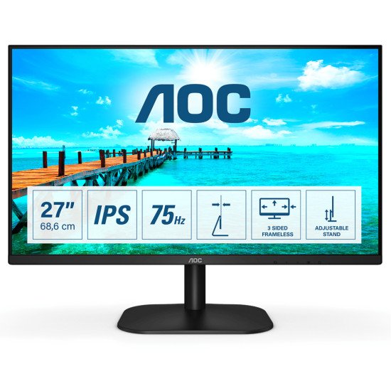 AOC B2 27B2DA LED écran PC 27" 1920 x 1080 pixels Full HD Noir