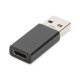 Digitus AK-300524-000-S changeur de genre de câble USB A USB C Noir