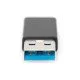 Digitus AK-300524-000-S changeur de genre de câble USB A USB C Noir Digitus AK-300524-000-S changeur de genre de câble USB A USB C Noir