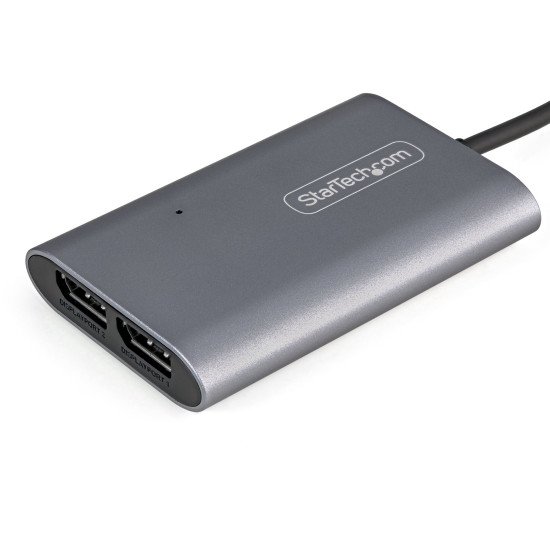 StarTech.com Adaptateur Thunderbolt 3 vers Dual DisplayPort DP 1.4 - Adaptateur Thunderbolt 3 vers Double 4K 60Hz DP ou Single Vidéo 8K/5K - TB3 vers Double Écran DisplayPort - Mac/Windows