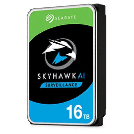 Seagate Surveillance HDD SkyHawk AI 3.5" 16000 Go Série ATA III Seagate Surveillance HDD SkyHawk AI 3.5" 16000 Go Série ATA III