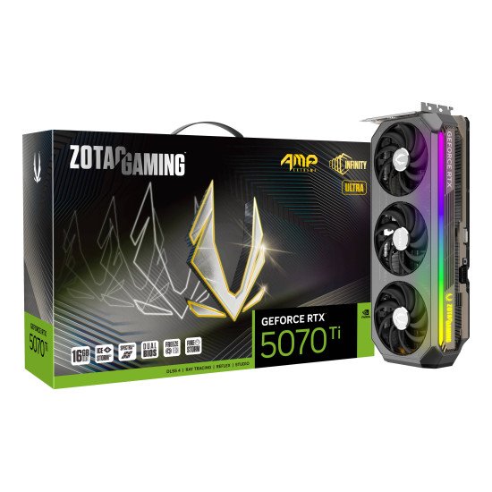 Zotac GAMING GeForce RTX 5070 Ti AMP Extreme INFINITY ULTRA NVIDIA 16 Go GDDR7