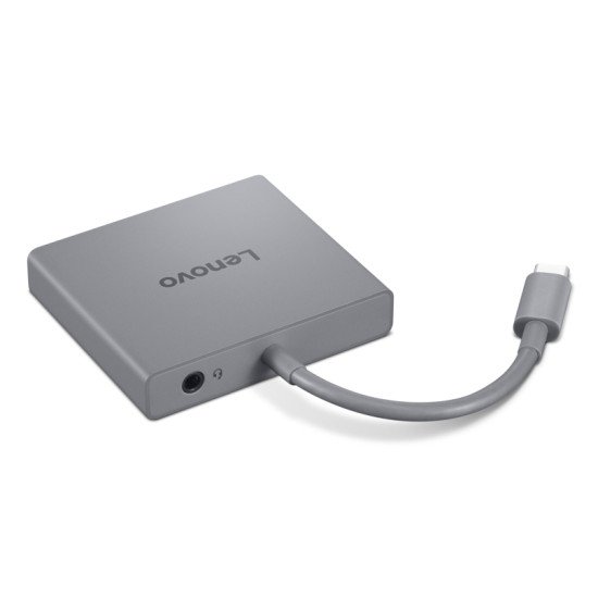 Lenovo GX91R64790 station d'accueil Avec fil USB 3.2 Gen 1 (3.1 Gen 1) Type-C Gris