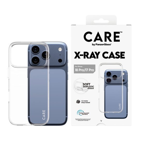 PanzerGlass CARE™ by ® X-Ray Case iPhone 2026 Pro | 17 Pro coque de protection pour téléphones portables Housse Transparent