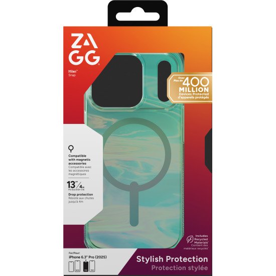 ZAGG Milan Snap coque de protection pour téléphones portables 16,5 cm (6.5") Housse Vert ZAGG Milan Snap coque de protection pour téléphones portables 16,5 cm (6.5") Housse Vert