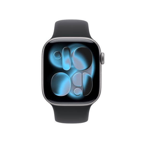 Apple Watch Series 11 OLED 42 mm Numérique 374 x 446 pixels Écran tactile Gris Wifi GPS (satellite)