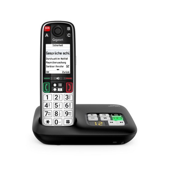 Gigaset EASY 500A Téléphone analog/dect Identification de l'appelant Noir, Argent