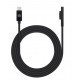 Manhattan Câble de charge USB-C vers Microsoft Surface, 1,8 m, mâle à mâle, 15 V/3 A, charge uniquement (pas de données), noir, garantie à vie