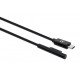 Manhattan Câble de charge USB-C vers Microsoft Surface, 1,8 m, mâle à mâle, 15 V/3 A, charge uniquement (pas de données), noir, garantie à vie