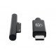 Manhattan Câble de charge USB-C vers Microsoft Surface, 1,8 m, mâle à mâle, 15 V/3 A, charge uniquement (pas de données), noir, garantie à vie