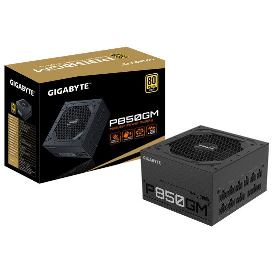 Gigabyte P850GM unité d'alimentation d'énergie 850 W 20+4 pin ATX ATX Noir Gigabyte P850GM unité d'alimentation d'énergie 850 W 20+4 pin ATX ATX Noir
