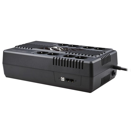 PowerWalker VI 600 MS Interactivité de ligne 0,6 kVA 360 W 8 sortie(s) CA