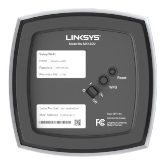 Linksys AX4200 2PK 2400 Mbit/s Blanc