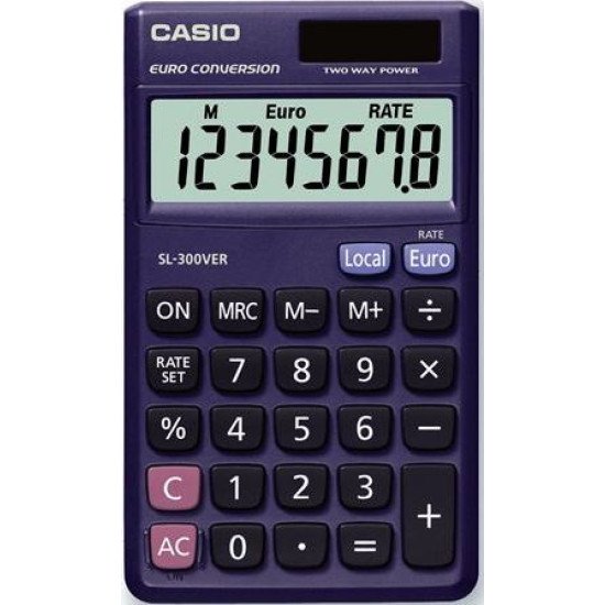 Casio SL-300VER calculatrice Poche Bleu