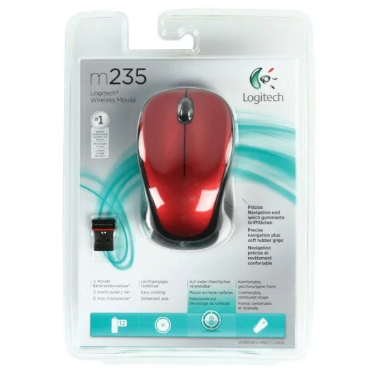 Logitech LGT-M235R Souris Optique Sans fil Logitech LGT-M235R Souris Optique Sans fil