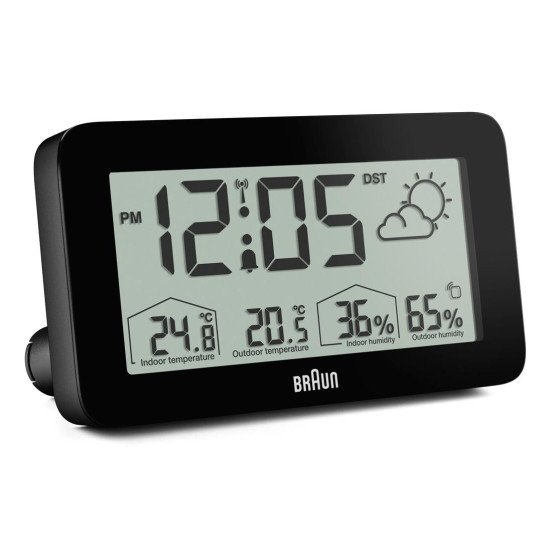 Braun BC13BP-DCF réveille-matin Réveil numérique Noir