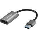 Sandberg 134-19 adaptateur graphique USB Gris