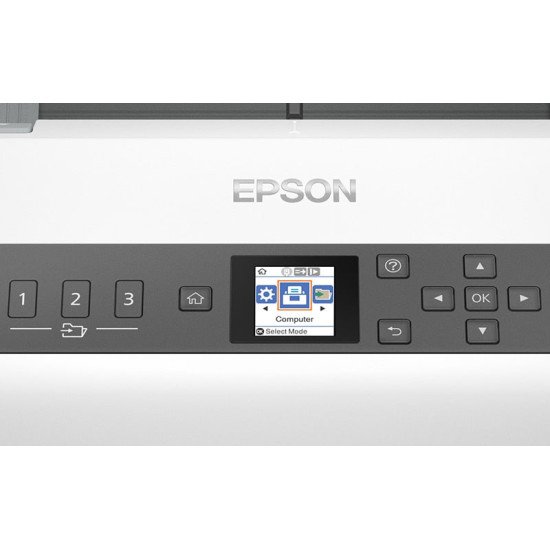 Epson DS-730N 600 x 600 DPI Alimentation papier de scanner Noir, Gris A4