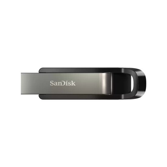 SanDisk Extreme Go lecteur USB flash 128 Go USB Type-A 3.2 Gen 1 (3.1 Gen 1) Acier inoxydable