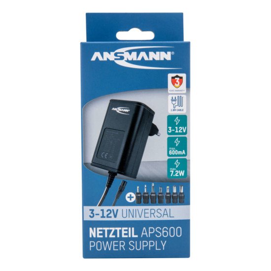 Ansmann APS 600 unité d'alimentation d'énergie 7,2 W Noir