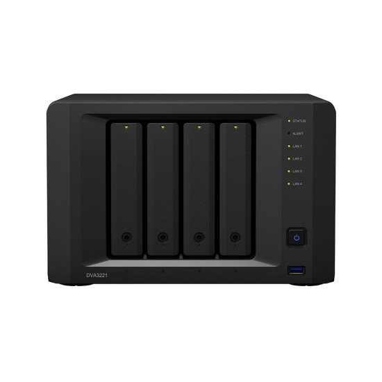 Synology DVA3221 Enregistreur vidéo sur réseau Noir