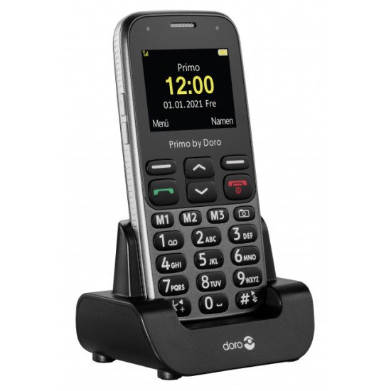 Doro Primo 218 5,08 cm (2") 89 g Noir, Graphite Téléphone pour seniors