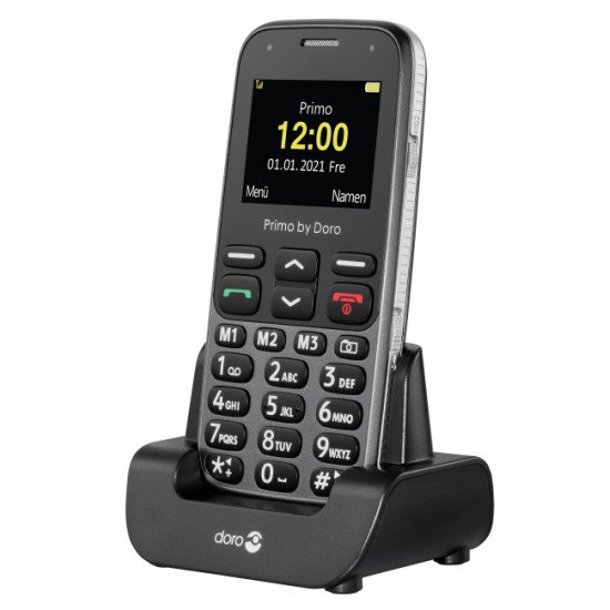 Doro Primo 218 5,08 cm (2") 89 g Noir, Graphite Téléphone pour seniors